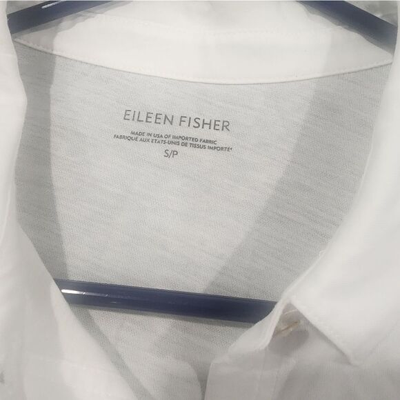 Eileen Fisher Women's White Button Down Shirt - Picture 1 of 4